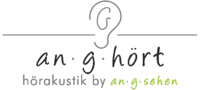 Logo der Firma an-g-hört hörakustik